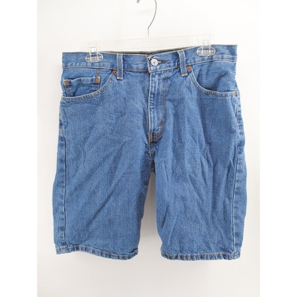 Levis‎ 505 Shorts Mens 32 Blue Vintage Denim Jeans Regular Fit - Picture 1 of 8